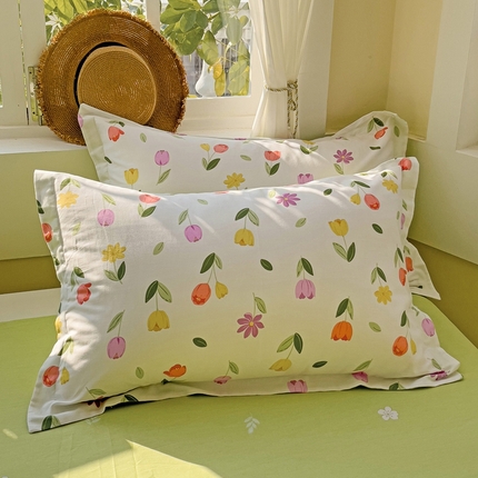 91家纺网 家纺一手货源 找家纺 （总）鸿琪家纺 2025新款全棉12868单枕套