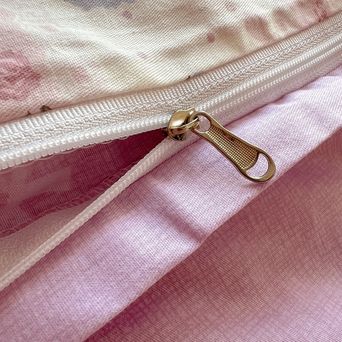 91家纺网 家纺一手货源 找家纺 雅居纺家纺 2025新款全棉小清新四件套 花园萌兔