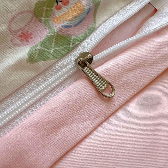 91家纺网 家纺一手货源 找家纺 雅居纺家纺 2025新款全棉小清新四件套 咖啡甜心