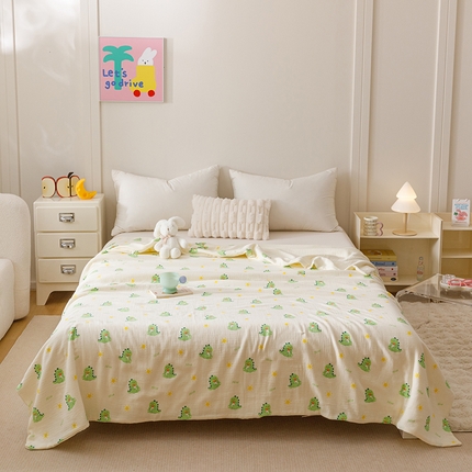 91家纺网 家纺一手货源 找家纺 （总）悦然毛巾被 2025新款全棉六层纱布夏被成人款