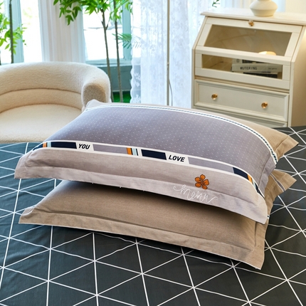 91家纺网 家纺一手货源 找家纺 （总）鸿琪家纺 2025新款全棉12868单枕套