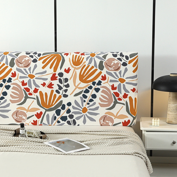 91家纺网 家纺一手货源 找家纺 千彤沙发垫 2025新款华夫格弹力床头罩 华夫格-欢乐之旅