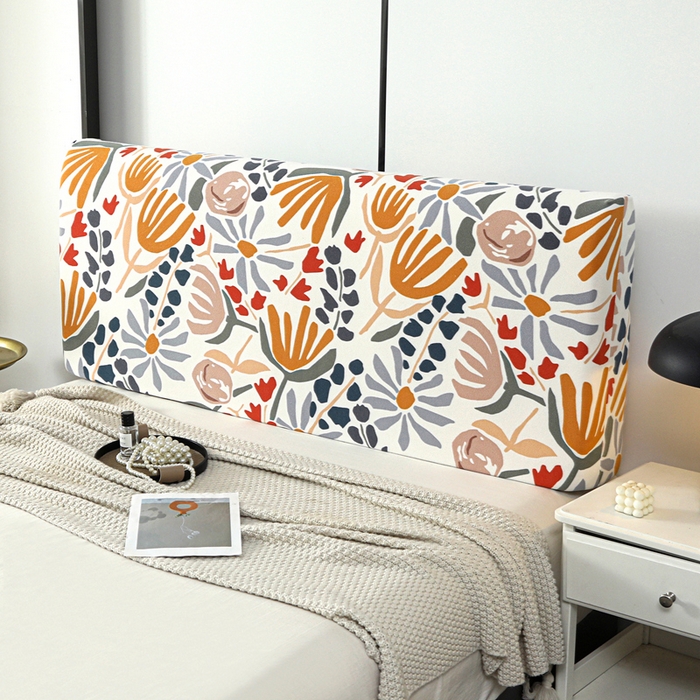 91家纺网 家纺一手货源 找家纺 千彤沙发垫 2025新款华夫格弹力床头罩 华夫格-欢乐之旅