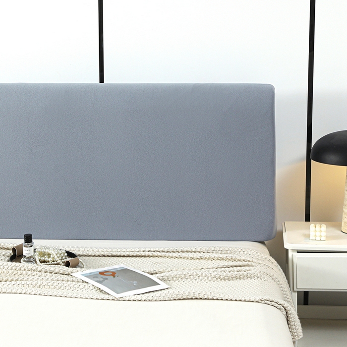 91家纺网 家纺一手货源 找家纺 千彤沙发垫 2025新款华夫格弹力床头罩 华夫格-灰色