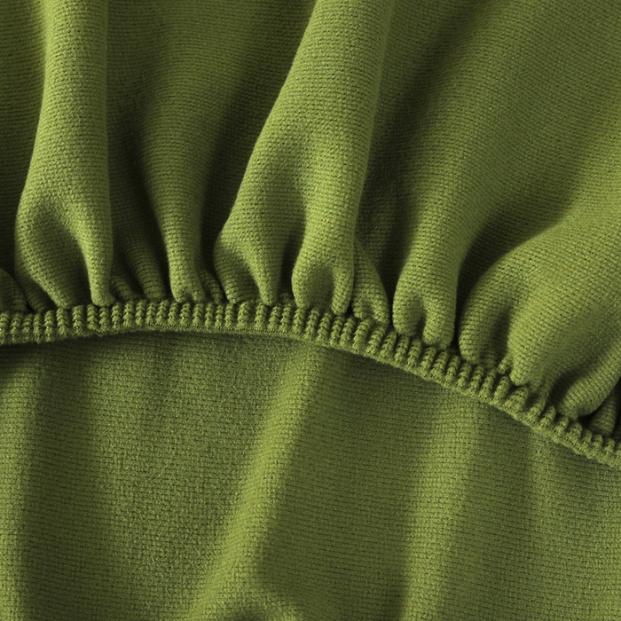 91家纺网 家纺一手货源 找家纺 千彤沙发垫 2025新款华夫格弹力床头罩 华夫格-墨绿