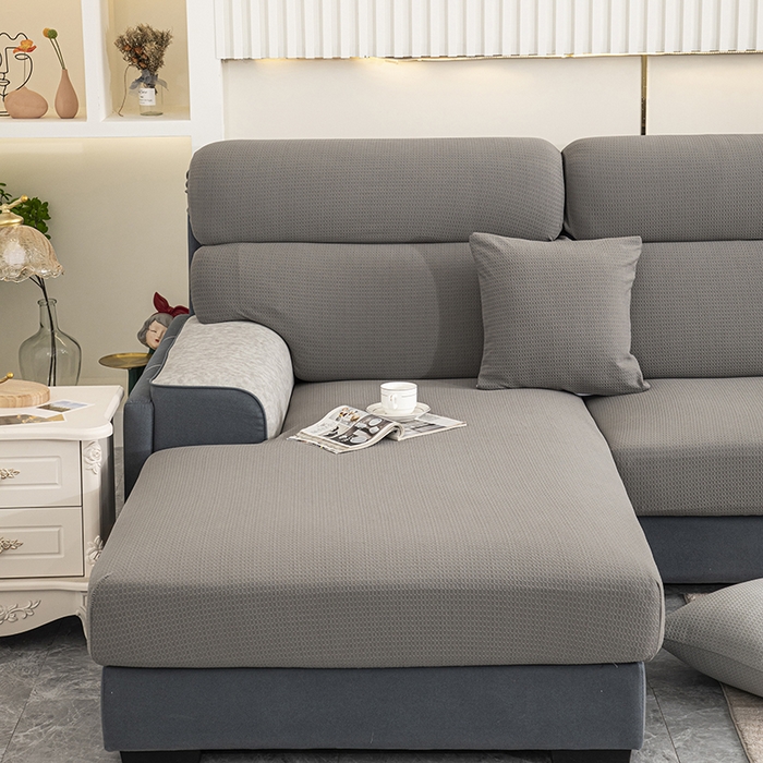 91家纺网 家纺一手货源 找家纺 （总）沐沐家纺 2026新款苏茉小方格防水沙发笠