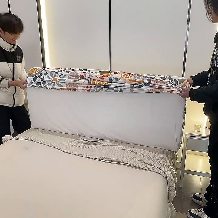 91家纺网 家纺一手货源 找家纺 （总）千彤沙发垫 2025新款华夫格弹力床头罩