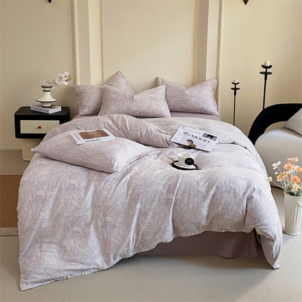 91家纺网 家纺一手货源 找家纺 （总）于果 2025新款全棉双层纱四件套