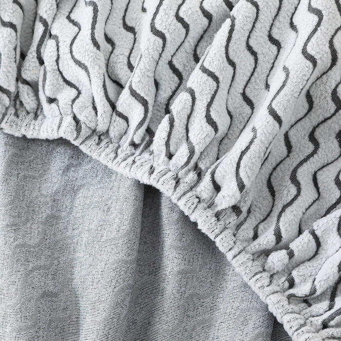 91家纺网 家纺一手货源 找家纺 （总）千彤沙发垫 2025新款阳离子水波纹弹力床头罩