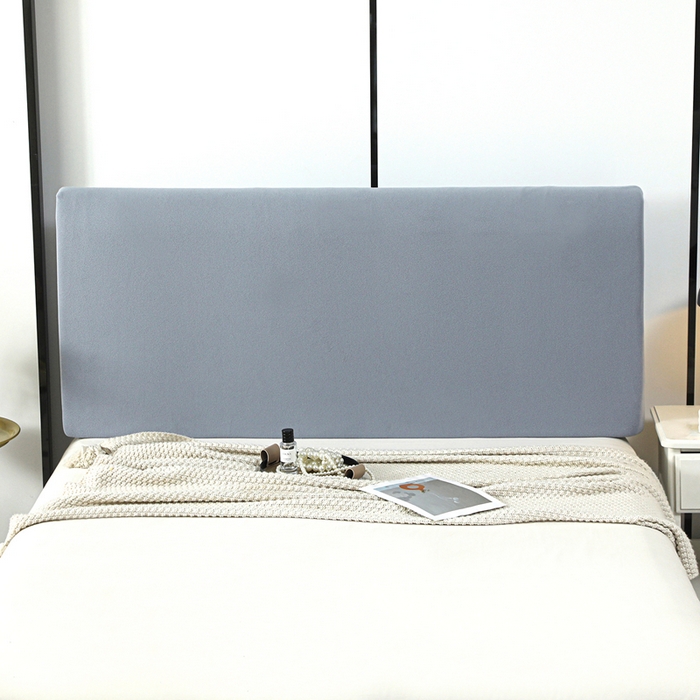 91家纺网 家纺一手货源 找家纺 千彤沙发垫 2025新款华夫格弹力床头罩 华夫格-灰色