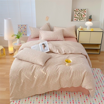 91家纺网 家纺一手货源 找家纺 （总）于果 2025新款全棉双层纱四件套