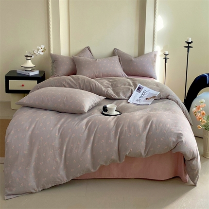 91家纺网 家纺一手货源 找家纺 （总）于果 2025新款全棉双层纱四件套