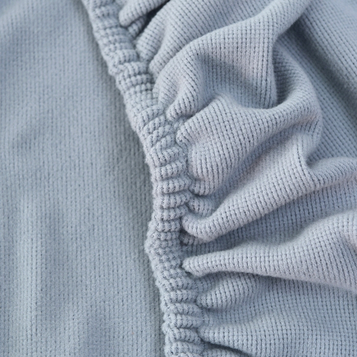 91家纺网 家纺一手货源 找家纺 千彤沙发垫 2025新款华夫格弹力床头罩 华夫格-灰色