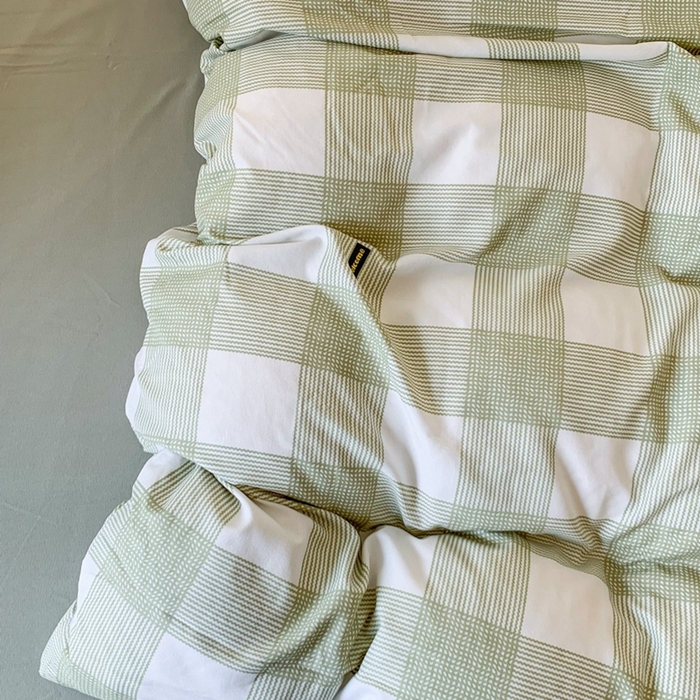 91家纺网 家纺一手货源 找家纺 吾欢心 2025新款针织棉双层纱四件套 格调