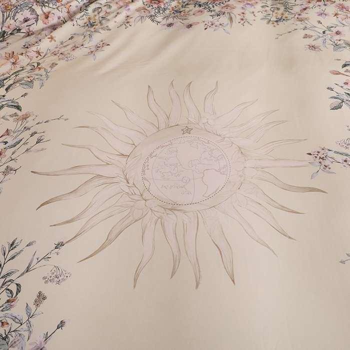 91家纺网 家纺一手货源 找家纺 巧玲珑 2025新款144*72澳洲棉陶瓷四件套 爱玛斯奶黄