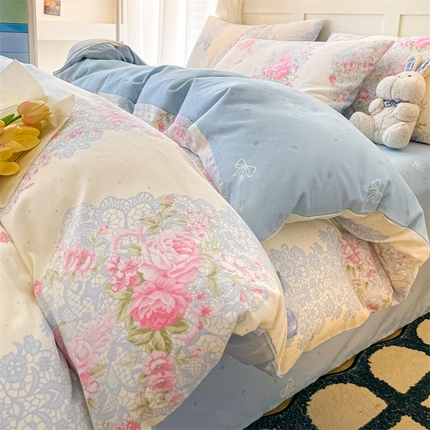 91家纺网 家纺一手货源 找家纺 （总）如约 2025新款全棉12868印花四件套