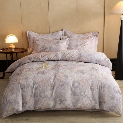 91家纺网 家纺一手货源 找家纺 （总）巧玲珑 2025新款144*72AB版进口澳洲棉印花陶瓷四件套