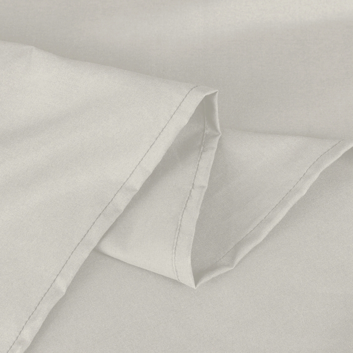 91家纺网 家纺一手货源 找家纺 2025新款跨境外贸纯色磨毛床单 米色