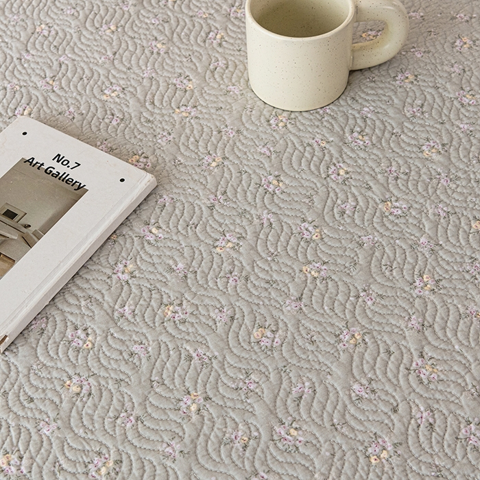 91家纺网 家纺一手货源 找家纺 2025新款13070双面全棉砂洗大直边床盖三件套四件套 雨溪