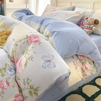 91家纺网 家纺一手货源 找家纺 （总）如约 2025新款全棉12868印花四件套