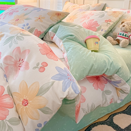 91家纺网 家纺一手货源 找家纺 （总）如约 2025新款全棉12868印花四件套