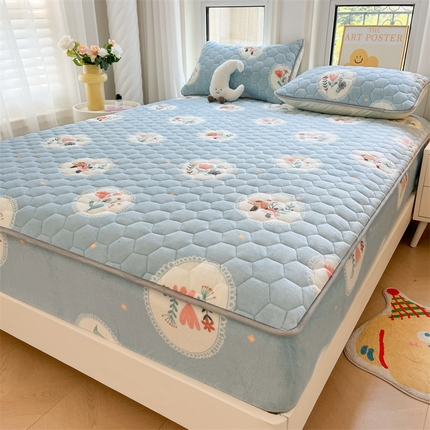 91家纺网 家纺一手货源 找家纺 （买家秀 爆款不断货）A类母婴级卡通牛奶绒床笠珊瑚绒床笠雪花绒床笠牛奶绒床罩珊瑚绒儿童牛奶绒夹棉床笠 奇妙梦幻