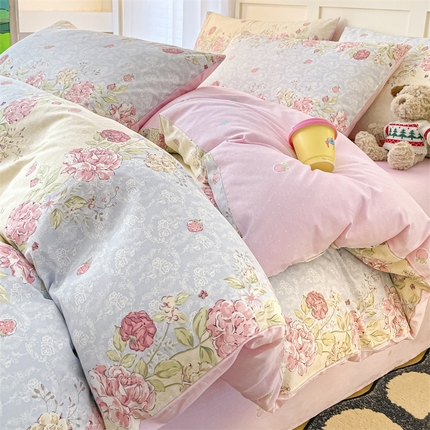 91家纺网 家纺一手货源 找家纺 （总）如约 2025新款全棉12868印花四件套