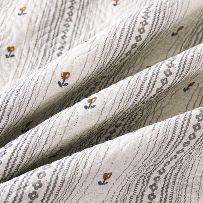 91家纺网 家纺一手货源 找家纺 2025新款13070双面全棉砂洗大直边床盖三件套四件套 雅梦