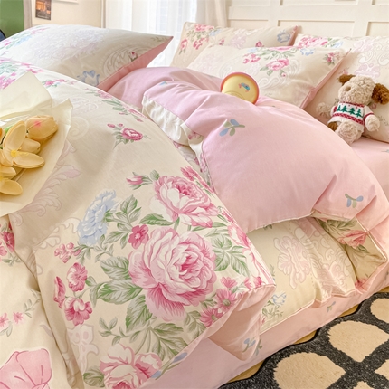 91家纺网 家纺一手货源 找家纺 （总）如约 2025新款全棉12868印花四件套