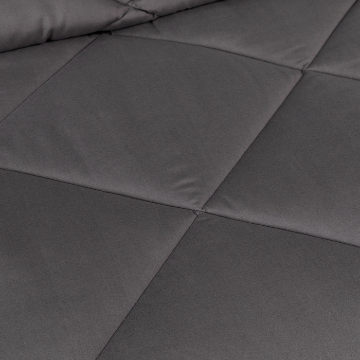 91家纺网 家纺一手货源 找家纺 2025新款美国跨境被芯四季被子三件套 黑色