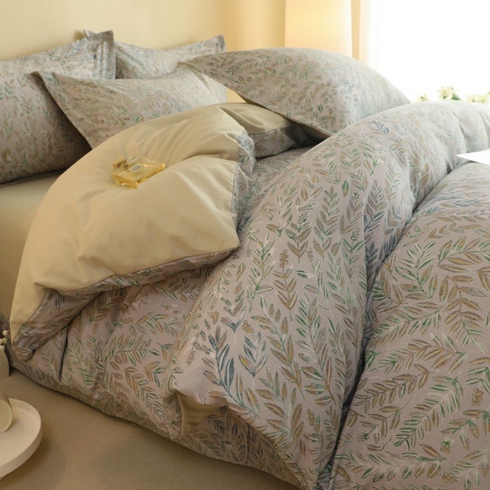 91家纺网 家纺一手货源 找家纺 巧玲珑 2025新款144*72澳洲棉陶瓷四件套 且听风吟