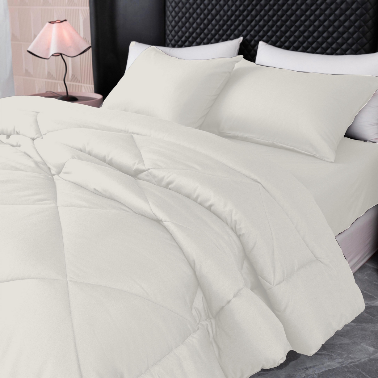 91家纺网 家纺一手货源 找家纺 2025新款磨毛单床笠单品床上用品 外贸专供可定制四件套 米色