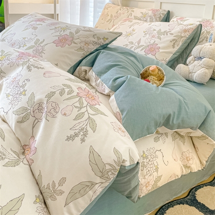 91家纺网 家纺一手货源 找家纺 （总）如约 2025新款全棉12868印花四件套