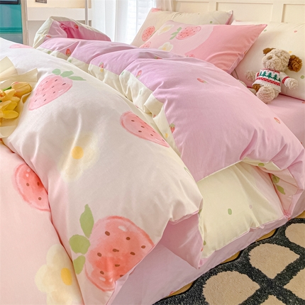 91家纺网 家纺一手货源 找家纺 （总）如约 2025新款全棉12868印花四件套