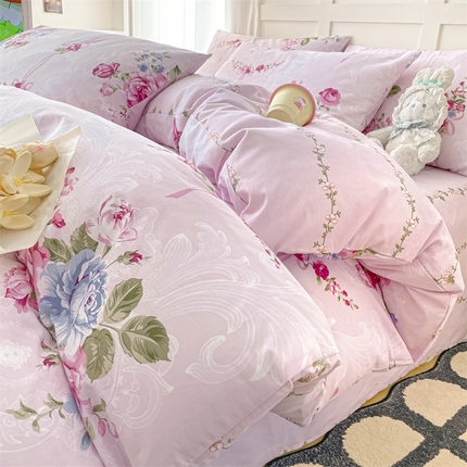 91家纺网 家纺一手货源 找家纺 （总）如约 2025新款全棉12868印花四件套