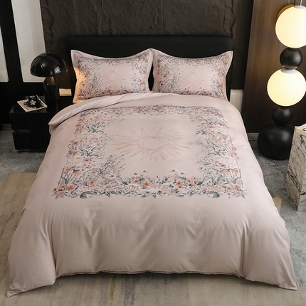 巧玲珑 2025新款144*72澳洲棉陶瓷四件套 爱玛斯雅粉