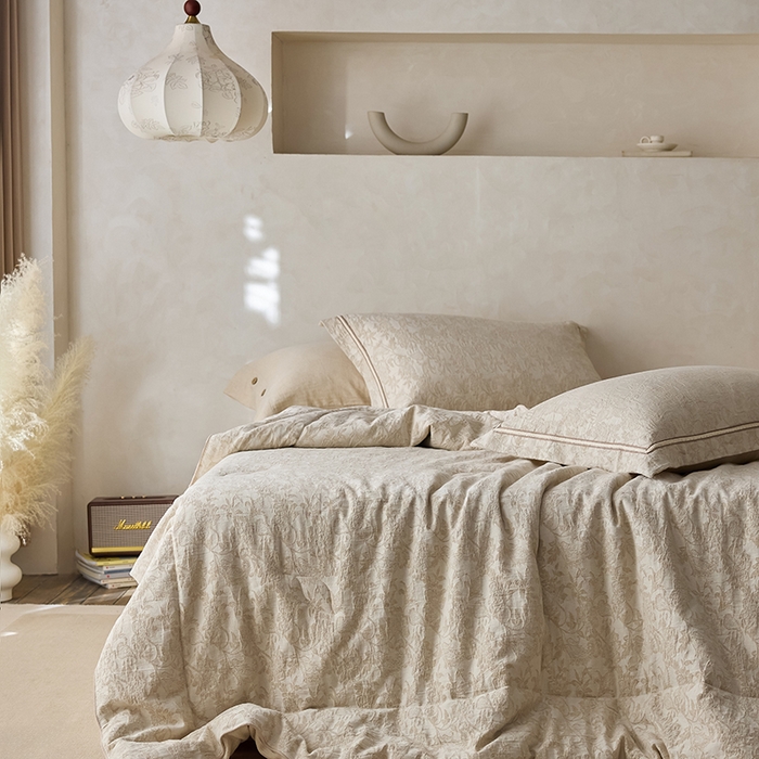 91家纺网 家纺一手货源 找家纺 2025春夏新品棉麻春秋被冬被全系列被子被芯 笙香