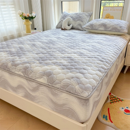 91家纺网 家纺一手货源 找家纺 （买家秀 爆款不断货）A类母婴级卡通牛奶绒床笠珊瑚绒床笠雪花绒床笠牛奶绒床罩珊瑚绒儿童牛奶绒夹棉床笠 新潮海浪