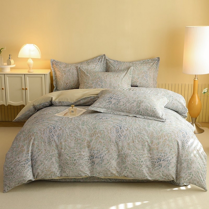 91家纺网 家纺一手货源 找家纺 巧玲珑 2025新款144*72澳洲棉陶瓷四件套 且听风吟