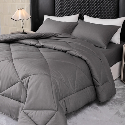 91家纺网 家纺一手货源 找家纺 2025新款磨毛单床笠单品床上用品四件套 灰色