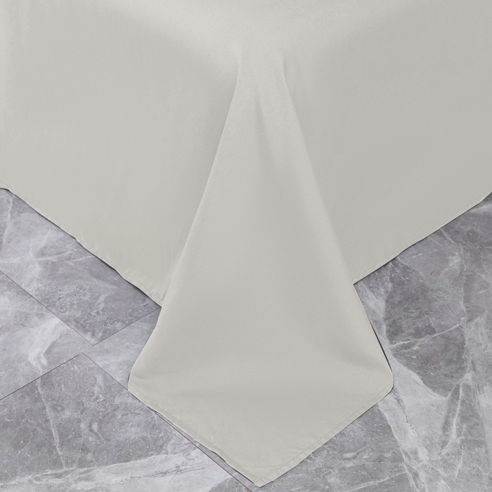 91家纺网 家纺一手货源 找家纺 2025新款跨境外贸纯色磨毛床单 米色