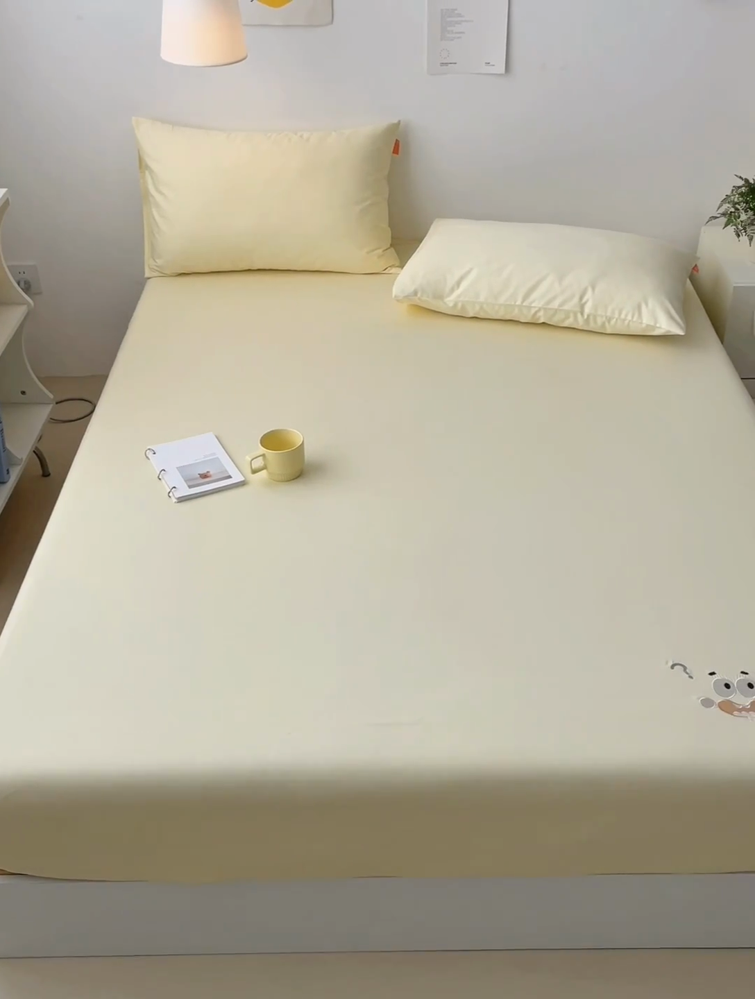 91家纺网 家纺一手货源 找家纺 （总）2025春夏新款A类小清新全棉纯棉绣花床笠席梦思保护罩单床笠可配同色枕套