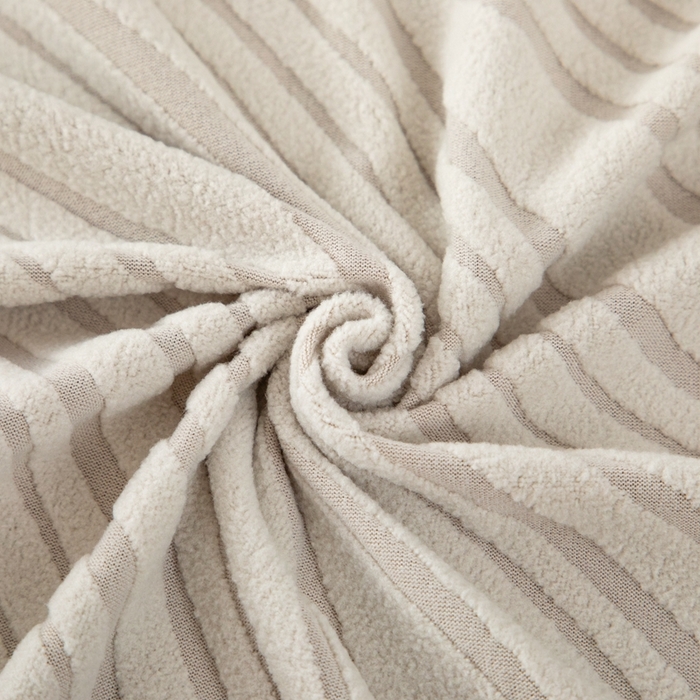 91家纺网 家纺一手货源 找家纺 沐沐家纺 2026新款流年扶手巾 米白