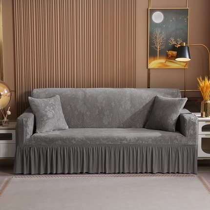 91家纺网 家纺一手货源 找家纺 （总）布兰鸟【沙发套】 2023款超柔水晶绒沙发套【国内裙摆款】
