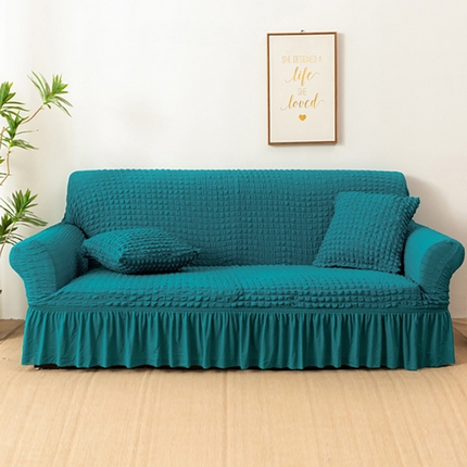 91家纺网 家纺一手货源 找家纺 （总）布兰鸟【沙发套】 2025新款泡泡沙发套【国内裙摆款】-风格2