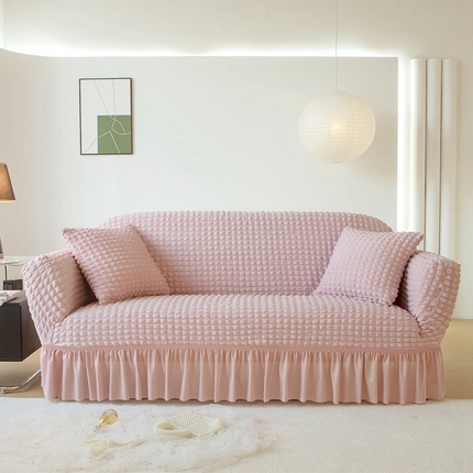 91家纺网 家纺一手货源 找家纺 （总）布兰鸟【沙发套】 2025新款泡泡沙发套【国内裙摆款】