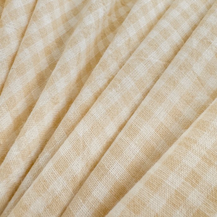 91家纺网 家纺一手货源 找家纺 2025新款简约款色织水洗棉四件套 糖果卡其