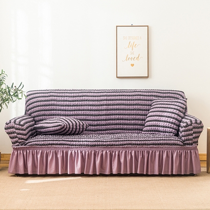 91家纺网 家纺一手货源 找家纺 （总）布兰鸟【沙发套】 2025新款泡泡沙发套【国内裙摆款】-风格2