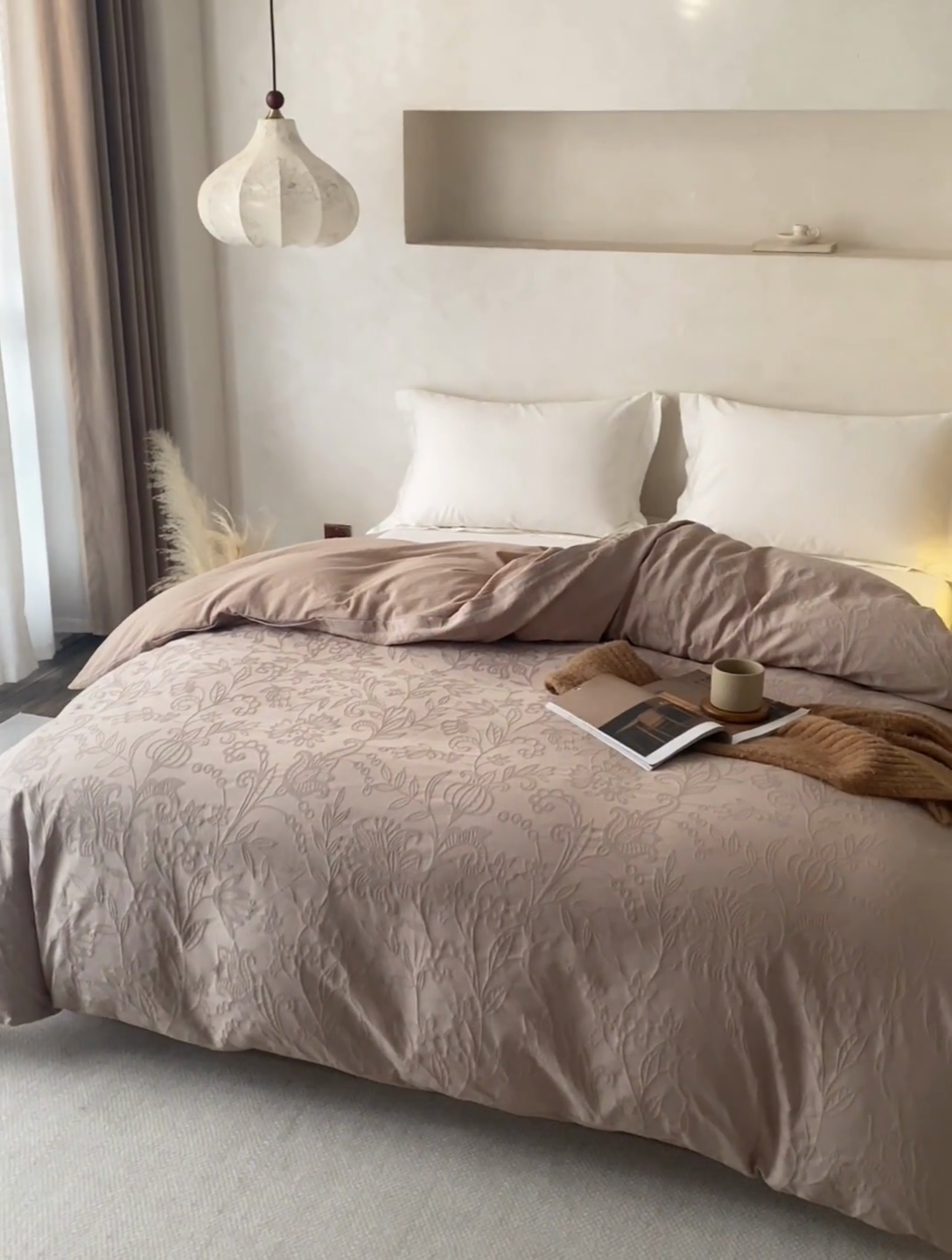 91家纺网 家纺一手货源 找家纺 （总）2025春夏新品染色水洗大提花单品被套