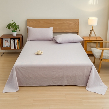 （总）2025新款简约款色织水洗棉单品床单